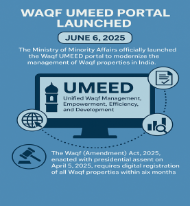 THE UMEED PORTAL: STANDARDISING WAQF MANAGEMENT IN INDIA