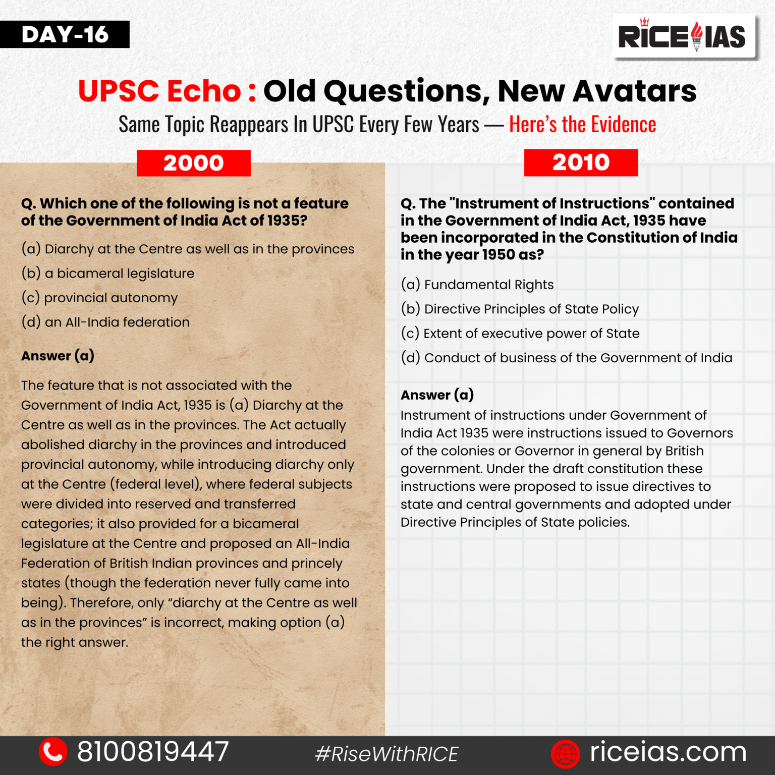 7th January_Old vs New (PYQs)_day-15